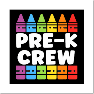 Preschool Crew Pre K Tribe Back To School Teacher Student Posters and Art